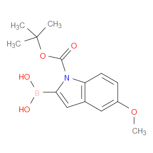 1-(TERT-BUTOXYCARBONYL)-5-METHOXY-1H-INDOL-2-YLBORONIC ACID - Click Image to Close