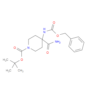 TERT-BUTYL 4-(((BENZYLOXY)CARBONYL)AMINO)-4-CARBAMOYLPIPERIDINE-1-CARBOXYLATE