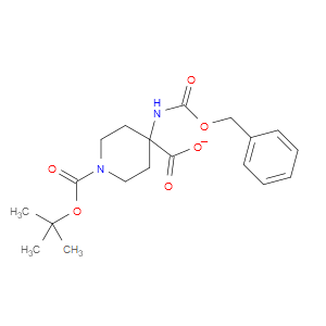 4-BENZYLOXYCARBONYLAMINO-PIPERIDINE-1,4-DICARBOXYLIC ACID MONO-TERT-BUTYL ESTER - Click Image to Close
