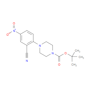 TERT-BUTYL 4-(2-CYANO-4-NITROPHENYL)PIPERAZINE-1-CARBOXYLATE - Click Image to Close