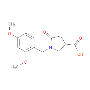 1-[(2,4-DIMETHOXYPHENYL)METHYL]-5-OXOPYRROLIDINE-3-CARBOXYLIC ACID