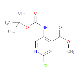 METHYL 5-(BOC-AMINO)-2-CHLOROPYRIDINE-4-CARBOXYLATE - Click Image to Close