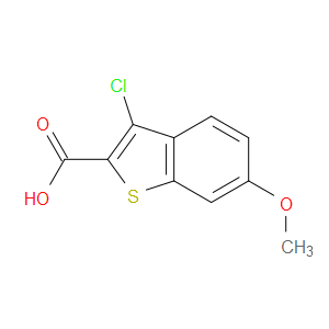 3-CHLORO-6-METHOXY-1-BENZOTHIOPHENE-2-CARBOXYLIC ACID - Click Image to Close