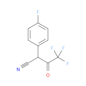 4,4,4-TRIFLUORO-2-(4-FLUOROPHENYL)-3-OXOBUTANENITRILE