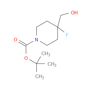 TERT-BUTYL 4-FLUORO-4-(HYDROXYMETHYL)PIPERIDINE-1-CARBOXYLATE - Click Image to Close