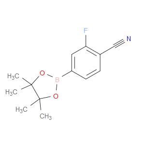 2-FLUORO-4-(4,4,5,5-TETRAMETHYL-1,3,2-DIOXABOROLAN-2-YL)BENZONITRILE