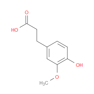 3-(4-HYDROXY-3-METHOXYPHENYL)PROPIONIC ACID - Click Image to Close