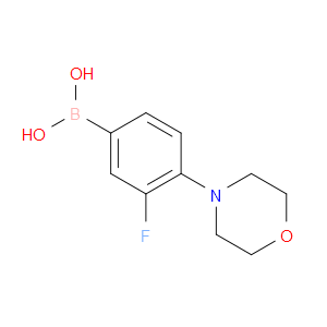 3-FLUORO-4-MORPHOLINOPHENYLBORONIC ACID - Click Image to Close