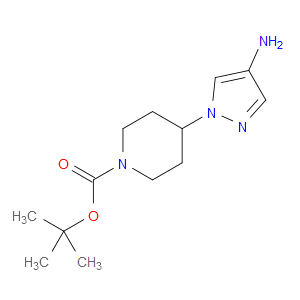 TERT-BUTYL 4-(4-AMINO-1H-PYRAZOL-1-YL)PIPERIDINE-1-CARBOXYLATE - Click Image to Close