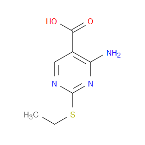 4-AMINO-2-(ETHYLTHIO)PYRIMIDINE-5-CARBOXYLIC ACID - Click Image to Close