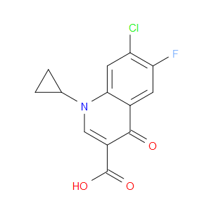 7-CHLORO-1-CYCLOPROPYL-6-FLUORO-1,4-DIHYDRO-4-OXOQUINOLINE-3-CARBOXYLIC ACID