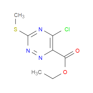 ETHYL 5-CHLORO-3-(METHYLTHIO)-1,2,4-TRIAZINE-6-CARBOXYLATE