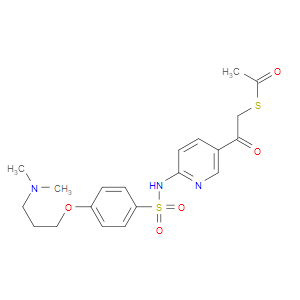 S-(2-(6-(4-(3-(DIMETHYLAMINO)PROPOXY)PHENYLSULFONAMIDO)PYRIDIN-3-YL)-2-OXOETHYL) ETHANETHIOATE - Click Image to Close