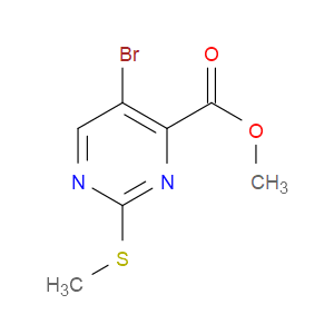 METHYL 5-BROMO-2-(METHYLSULFANYL)-4-PYRIMIDINECARBOXYLATE