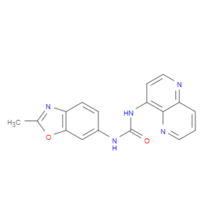 1-(2-METHYLBENZO[D]OXAZOL-6-YL)-3-(1,5-NAPHTHYRIDIN-4-YL)UREA