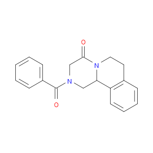 2-BENZOYL-1,2,3,6,7,11B-HEXAHYDRO-PYRAZINO[2,1-A]ISOQUINOLIN-4-ONE