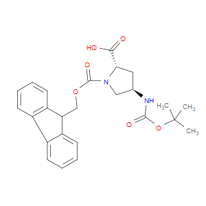 (2S,4R)-1-(((9H-FLUOREN-9-YL)METHOXY)CARBONYL)-4-((TERT-BUTOXYCARBONYL)AMINO)PYRROLIDINE-2-CARBOXYLIC ACID