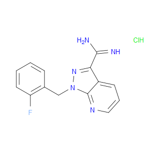 1-(2-FLUORO-BENZYL)-1H-PYRAZOLO[3,4-B]PYRIDINE-3-CARBOXAMIDINE HYDROCHLORIDE