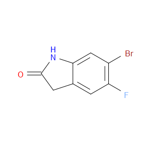 6-BROMO-5-FLUOROINDOLIN-2-ONE - Click Image to Close
