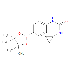 1-CYCLOPROPYL-3-(4-(4,4,5,5-TETRAMETHYL-1,3,2-DIOXABOROLAN-2-YL)PHENYL)UREA