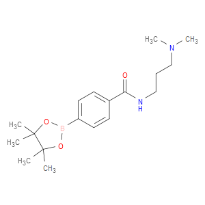 N-(3-DIMETHYLAMINOPROPYL)-4-(4,4,5,5-TETRAMETHYL-1,3,2-DIOXABOROLAN-2-YL)BENZAMIDE