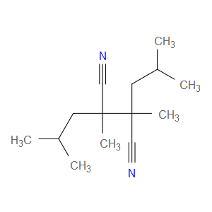 BUTANEDINITRILE, 2,3-DIMETHYL-2,3-BIS(2-METHYLPROPYL)-