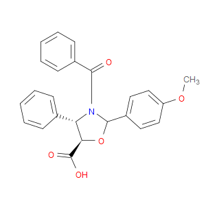 (4S,5R)-3-BENZOYL-2-(4-METHOXYPHENYL)-4-PHENYLOXAZOLIDINE-5-CARBOXYLIC ACID