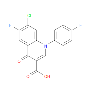 7-CHLORO-6-FLUORO-1-(4-FLUOROPHENYL)-4-OXO-1,4-DIHYDROQUINOLINE-3-CARBOXYLIC ACID