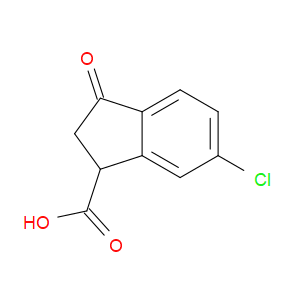 5-CHLORO-3-OXO-2,3-DIHYDRO-1H-INDENE-1-CARBOXYLIC ACID