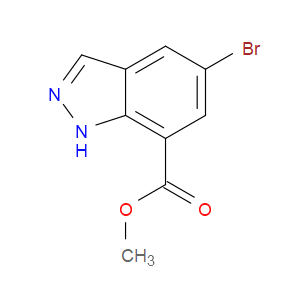 METHYL 5-BROMO-1H-INDAZOLE-7-CARBOXYLATE - Click Image to Close