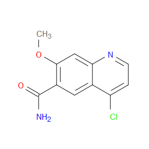 4-CHLORO-7-METHOXYQUINOLINE-6-CARBOXAMIDE