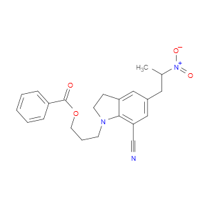 3-(7-CYANO-5-(2-NITROPROPYL)INDOLIN-1-YL)PROPYL BENZOATE