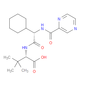(S)-2-((S)-2-CYCLOHEXYL-2-(PYRAZINE-2-CARBOXAMIDO)ACETAMIDO)-3,3-DIMETHYLBUTANOIC ACID