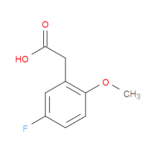 5-FLUORO-2-METHOXYPHENYLACETIC ACID - Click Image to Close