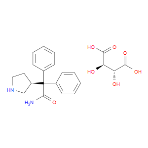 (S)-2,2-DIPHENYL-2-(PYRROLIDIN-3-YL)ACETAMIDE (2R,3R)-2,3-DIHYDROXYSUCCINATE