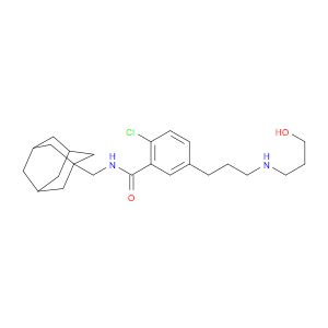 N-(1-ADAMANTYLMETHYL)-2-CHLORO-5-[3-(3-HYDROXYPROPYLAMINO)PROPYL]BENZAMIDE