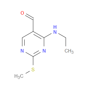 4-(ETHYLAMINO)-2-(METHYLTHIO)PYRIMIDINE-5-CARBALDEHYDE