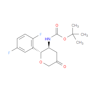 TERT-BUTYL ((2R,3S)-2-(2,5-DIFLUOROPHENYL)-5-OXOTETRAHYDRO-2H-PYRAN-3-YL)CARBAMATE