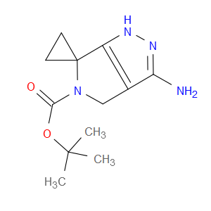 TERT-BUTYL 3'-AMINO-1'H-SPIRO[CYCLOPROPANE-1,6'-PYRROLO[3,4-C]PYRAZOLE]-5'(4'H)-CARBOXYLATE