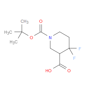 1-(TERT-BUTOXYCARBONYL)-4,4-DIFLUOROPIPERIDINE-3-CARBOXYLIC ACID - Click Image to Close