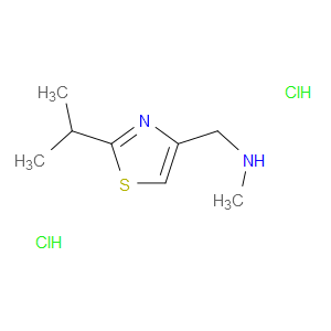1-(2-ISOPROPYLTHIAZOL-4-YL)-N-METHYLMETHANAMINE DIHYDROCHLORIDE - Click Image to Close
