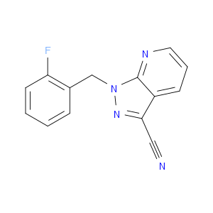 1-(2-FLUOROBENZYL)-1H-PYRAZOLO[3,4-B]PYRIDINE-3-CARBONITRILE