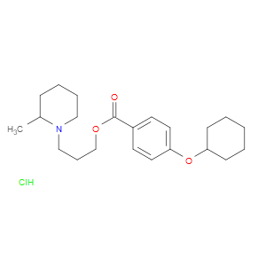 3-(2-METHYLPIPERIDIN-1-YL)PROPYL 4-CYCLOHEXYLOXYBENZOATE,HYDROCHLORIDE - Click Image to Close