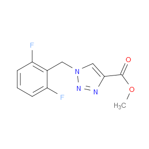 METHYL 1-(2,6-DIFLUOROBENZYL)-1H-1,2,3-TRIAZOLE-4-CARBOXYLATE - Click Image to Close