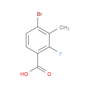 4-BROMO-2-FLUORO-3-METHYLBENZOIC ACID - Click Image to Close