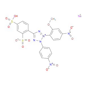 2-(2-METHOXY-4-NITROPHENYL)-3-(4-NITROPHENYL)-5-(2,4-DISULFOPHENYL)-2H-TETRAZOLIUM SODIUM SALT