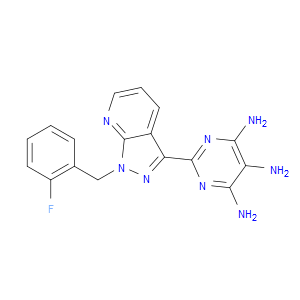 2-(1-(2-FLUOROBENZYL)-1H-PYRAZOLO[3,4-B]PYRIDIN-3-YL)PYRIMIDINE-4,5,6-TRIAMINE