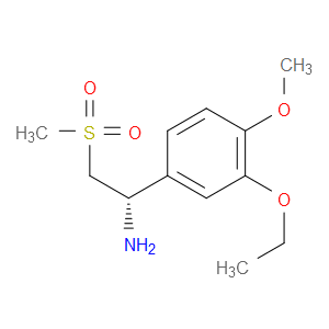 (S)-1-(3-ETHOXY-4-METHOXYPHENYL)-2-(METHYLSULFONYL)ETHANAMINE - Click Image to Close