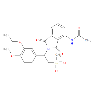 N-(2-(1-(3-ETHOXY-4-METHOXYPHENYL)-2-(METHYLSULFONYL)ETHYL)-1,3-DIOXOISOINDOLIN-4-YL)ACETAMIDE