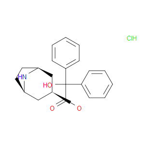 ENDO-8-AZABICYCLO[3.2.1]OCTAN-3-YL 2-HYDROXY-2,2-DIPHENYLACETATE HYDROCHLORIDE